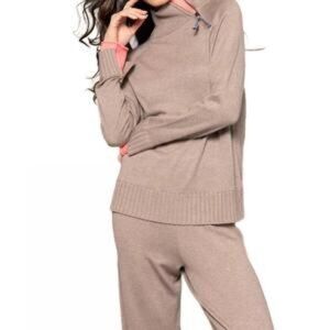 NWT Lisa Todd Love Front Pant in Mink Brown